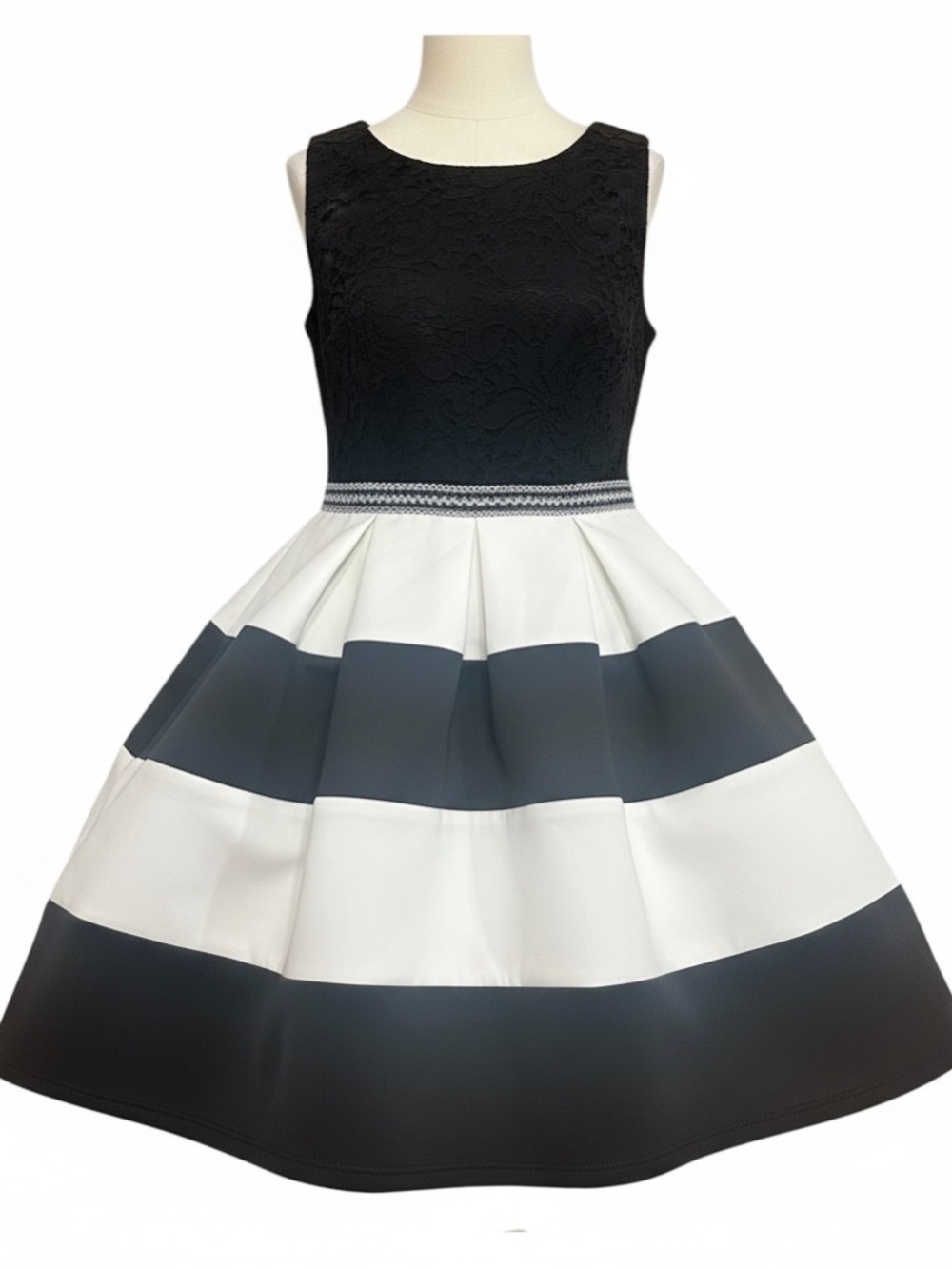 Speechless Black Textured Dress with Silver Detail Junior Girls Small